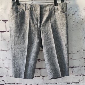 7th Avenue NY & Co. Gray Marled Womens Bermuda Shorts Size 4 Classic Casual EUC!